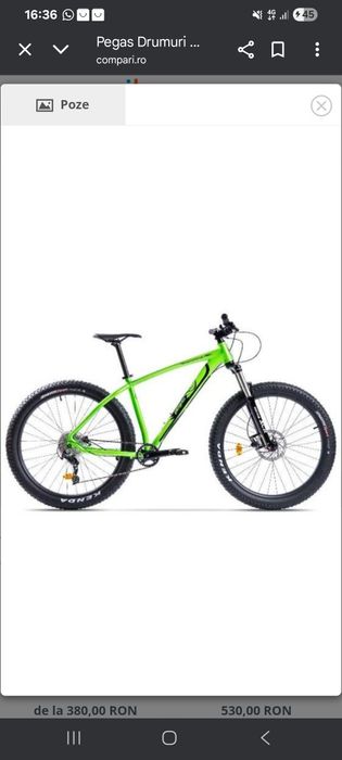 Drumuri Grele  Mountain Bike Pro  bicicleta 27.5 x 3.0 Bucuresti