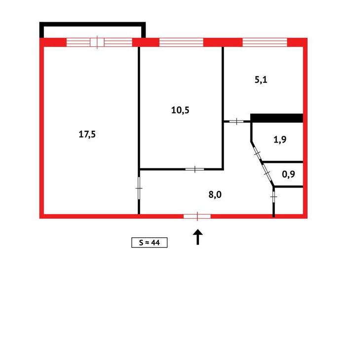 а Продам 2 комнатную 3 микрорайон Абая