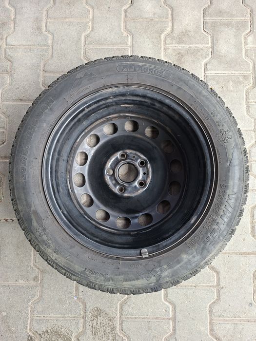 Janta tabla cu cauciuc Winter iarna 205/55/16, 5×112  Audi, VW