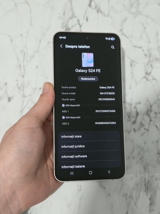 Vand/schimb Samsung S24 FE 128gb