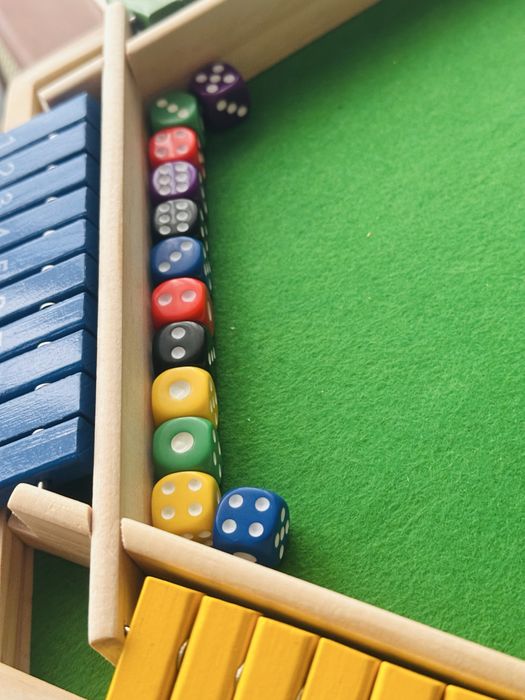 Joc nou lemn colorat creativ competitiv shut de box sase persoane mare