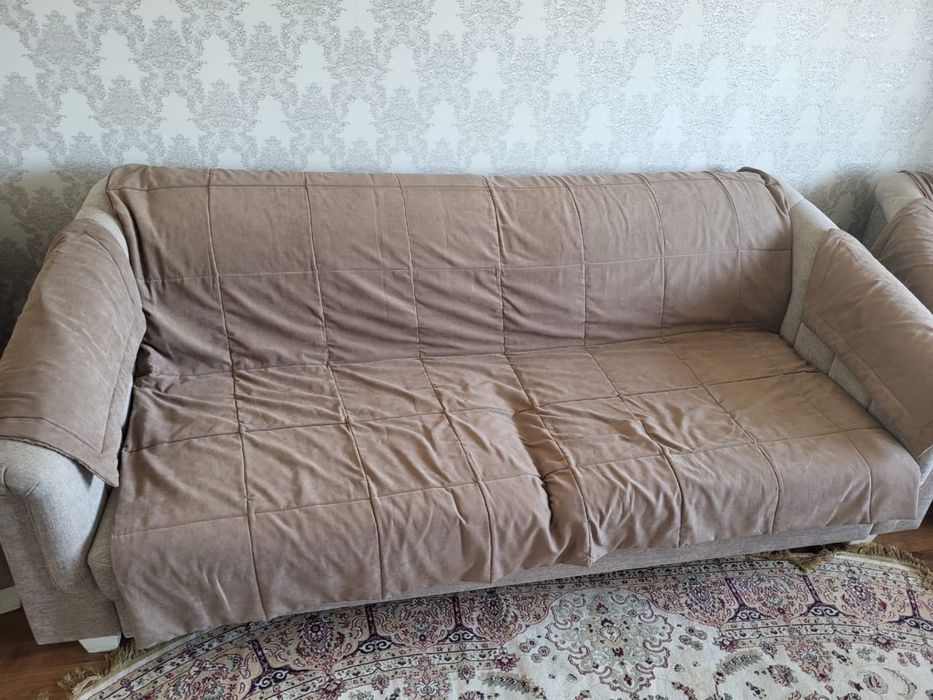 Мягкий уголок, диван с креслом