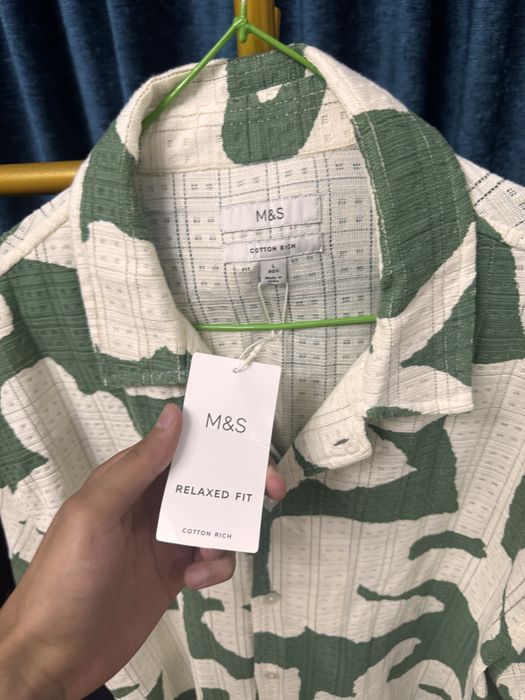 Срочно по низкой цене!! !Оригинал Рубашка гавайка от M&S