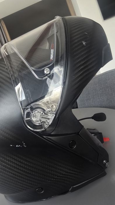 Casca premium AGV Sport Modular Carbon, cu intercom SENA ARK