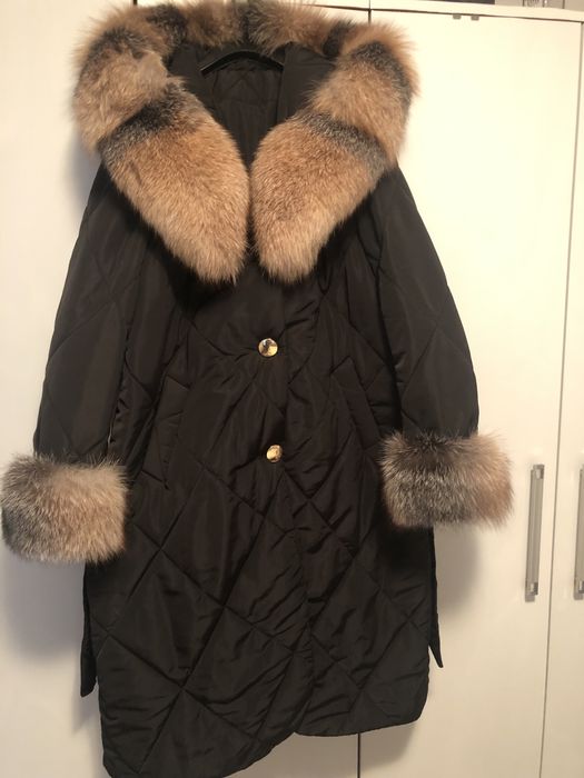 Haina matlasata cu blana naturala