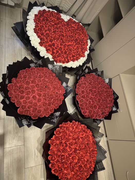 Букет от вечни рози