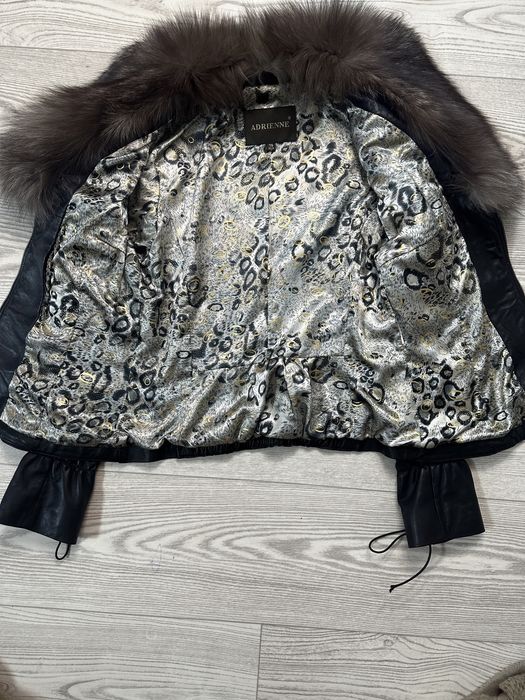 Куртка кожаная с мехом