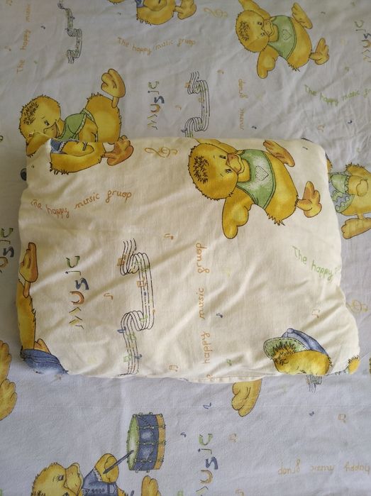 Бебешки комплект за кошара и възглавница