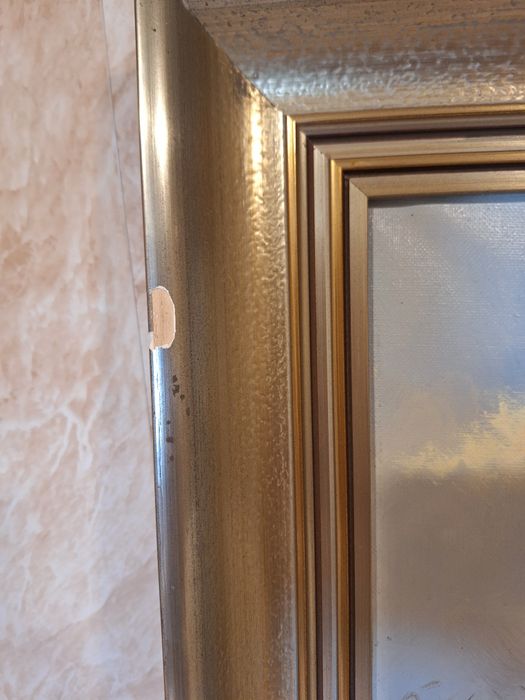 Голяма  авторска маслена картина пейзаж