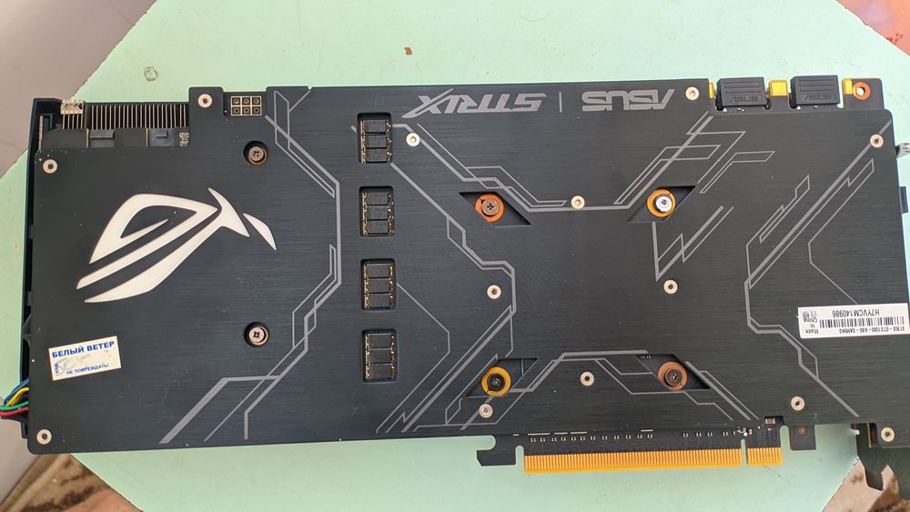 Видеокарта Nvidia GTX 1080 Asus rog strix