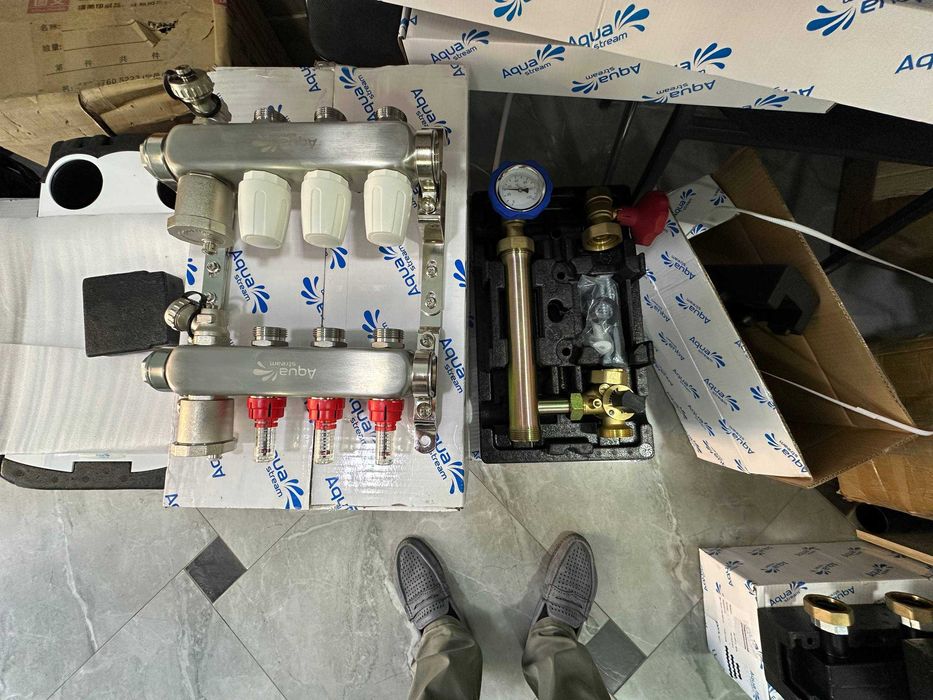 Коллекторы расходомерами теплого пола kollektor suv nasos sirkulatsiya