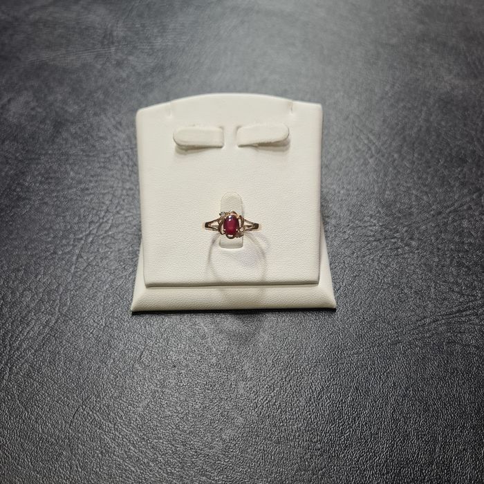 Кольцо Золотое рубин с Бриллиантами