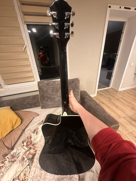 Гитара Fender FA-125CE BLK в хорошем состоянии