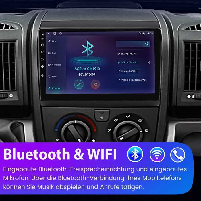 Мултимедия Android Fiat Ducato Peugeot Boxer Citroen Jumper навигация