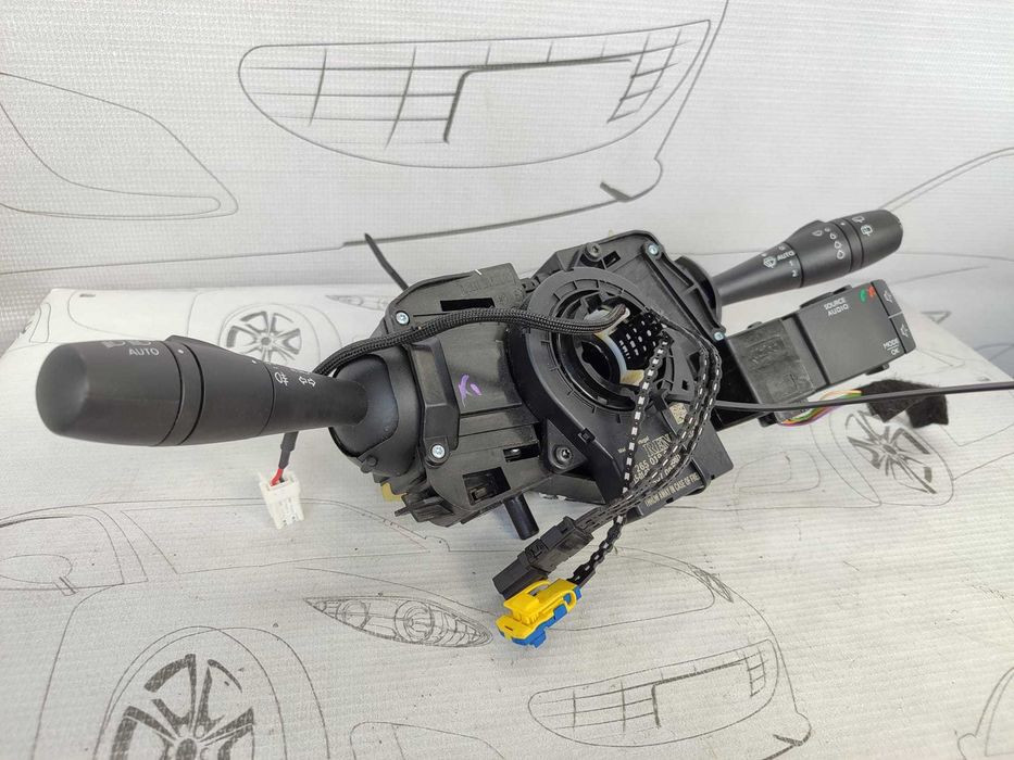 Ansamblu manete comenzi volan + spiră Renault Clio IV 255675887R 2015 / [2012-2019] / (5B3)
