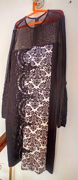 Рокля официална, празнична, елегантна розова, черна, зелена, леопард