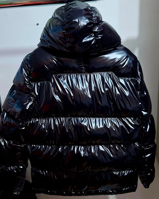 Geaca Polo Ralph The Gorham Glossed negru lucios umplutura puf calitat