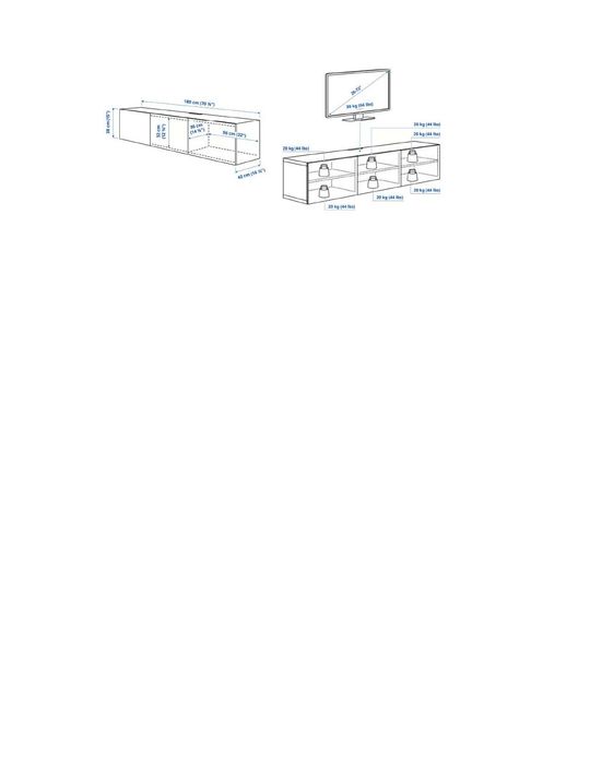 Comoda/Mobila TV- BESTA-IKEA