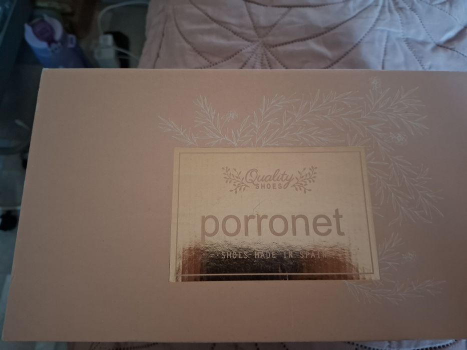 Porronet черни сандали 38 номер естествена кожа