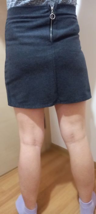 Дамска къса пола с висока талия