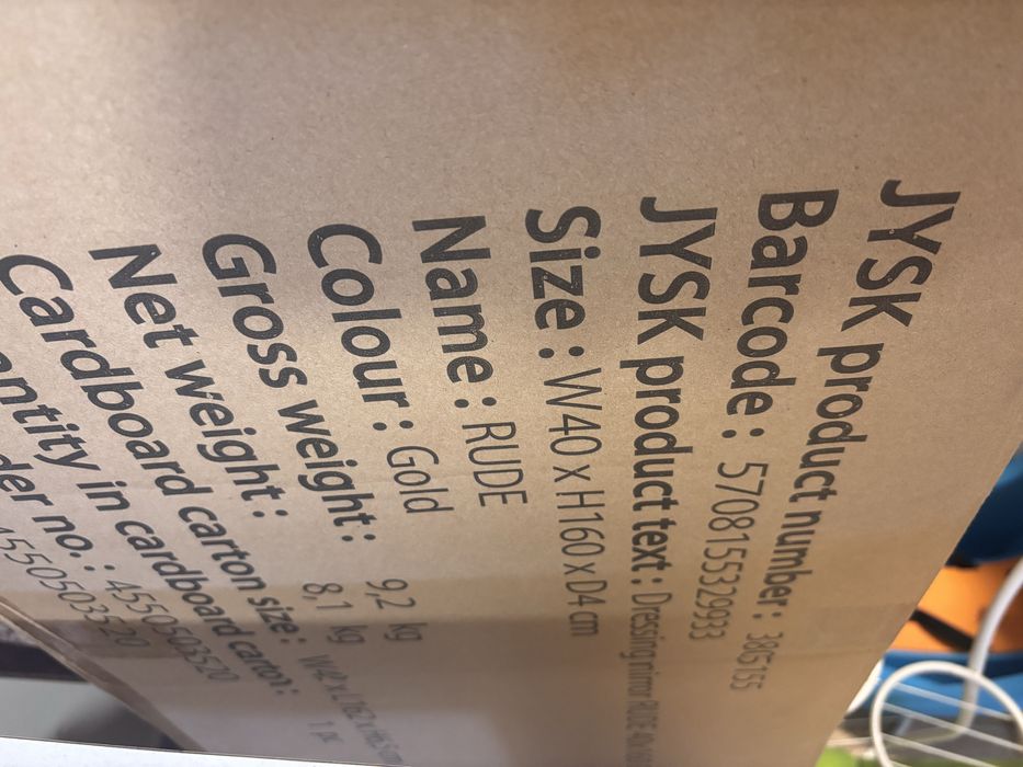 Огледало с античен акцент - златно 40/160