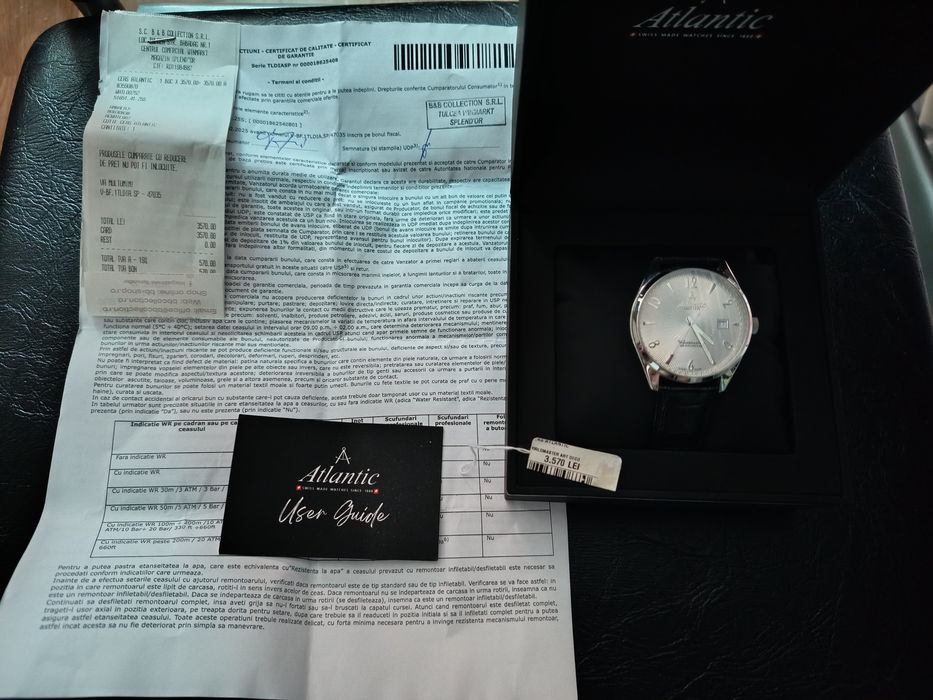 Ceas mecanic Atlantic Worldmaster Art Deco 51651.41.25S