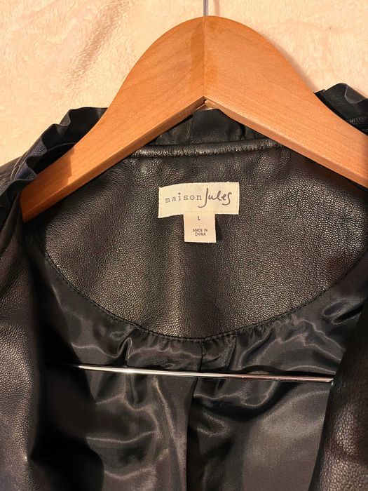 Geaca piele neagra dama