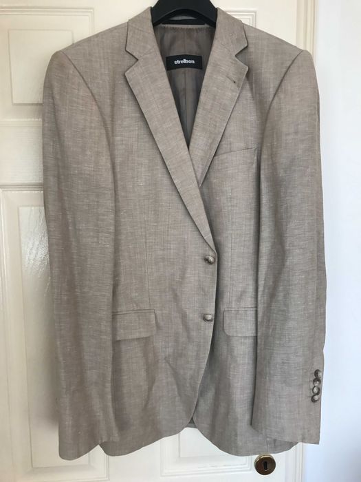 Спортноелегантно сако STRELLSON, фина вълна и лен,лятно, ново-НАМАЛЕНО
