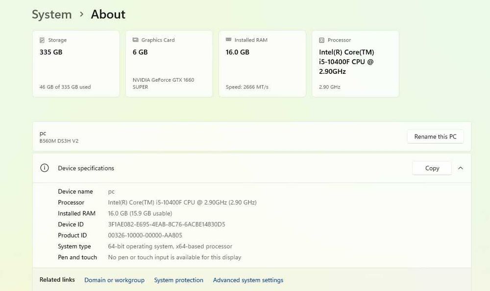 PC gaming i5 + GTX 1660 SUPER