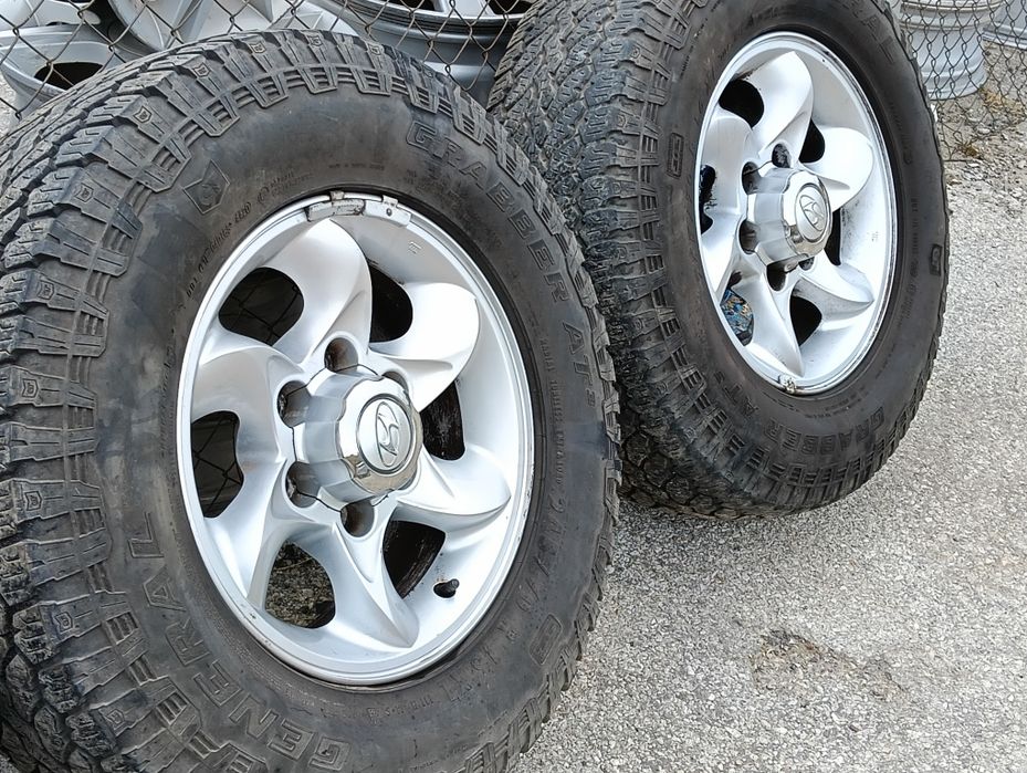 16" джанти Hyundai Terracan 6x139.7 + гуми 245/70R16 Grabber AT3 джип