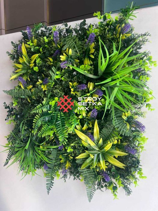 Фитостена из цветов — Украшение стены