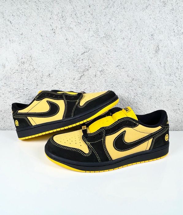 Jordan 1 Retro Low OG Quai 54 Black Tour Yellow Red