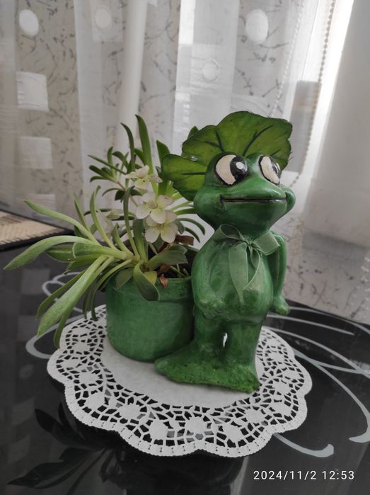 Горшочек уточка декоративный