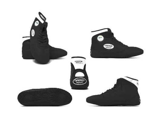 Борцовки Green Hill черные, синие