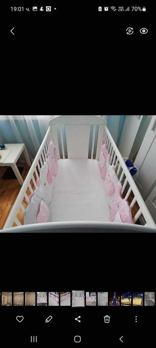 Продавам детско легло с матрак има  чекмедже