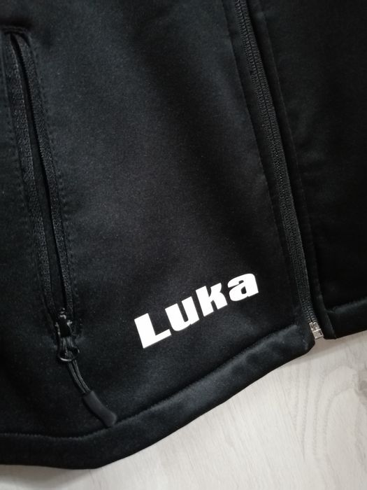 Geaca Softshell copii / băiat, de fotbal, nume personalizat Luca, 158