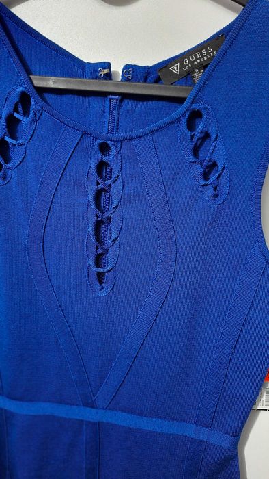 GUESS  с блестящ ефект и драпиран преден детайл –  S (US) / EU 36