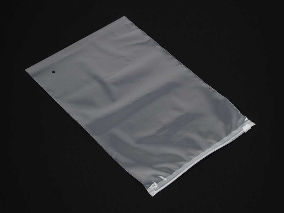 Зип пакет упаковочный матовый белый с замком zip-lock