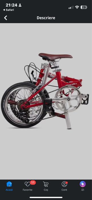 Bicicleta Pliabila Pegas Teoretic. Noua. Pret fix