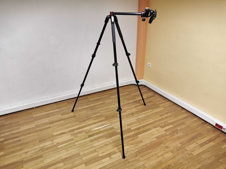 Manfrotto MT190XPro3 + Manfrotto MHXPRO-3W статив за фотоапарат