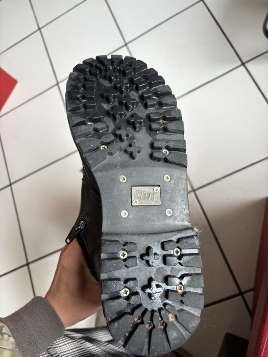 метъл кожени Обувки Steel