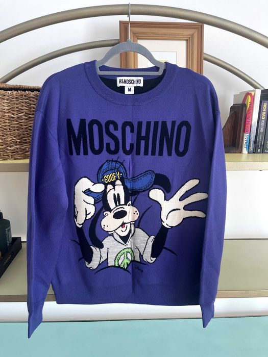 H&M Moschino пуловер от 100% вълна размер М