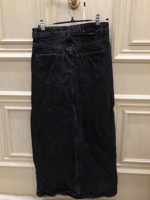 Джинсовая юбка миди liu jo