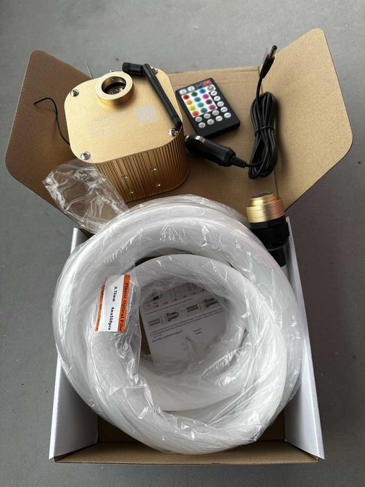 KIT Premium 16W RGBW Starlight TWINKLE Plafon instelat 550 Fibre Gold