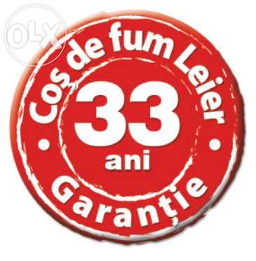Cos fum ceramic LEIER izolat,transport gratuit, 7 metri, diametru 18cm