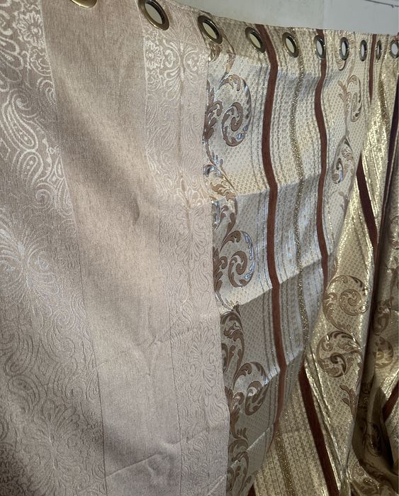 Тюль со шторами готовый