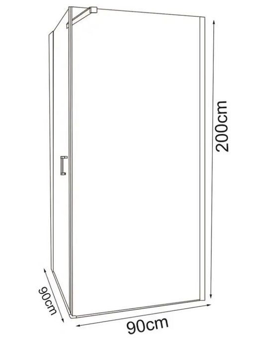 Луксозна душ кабина ICL 157 с врата – 90х90 И корито