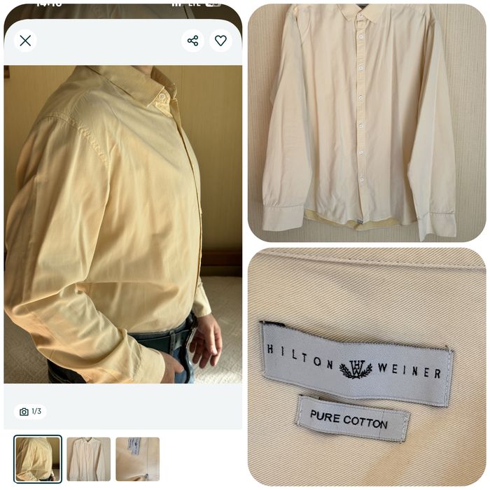 Мужские рубашки разные M, L-XL
