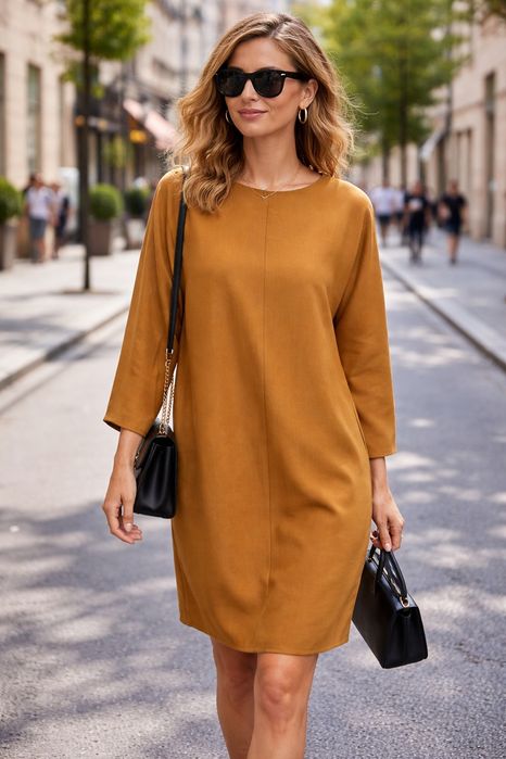 COS рокля със странични джобове р-р ХС