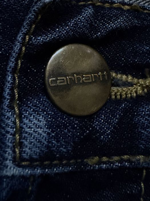 Carhartt WIP “Buccaneer pant” leather logo jeans дънки 32